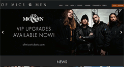 Desktop Screenshot of ofmiceandmenofficial.com